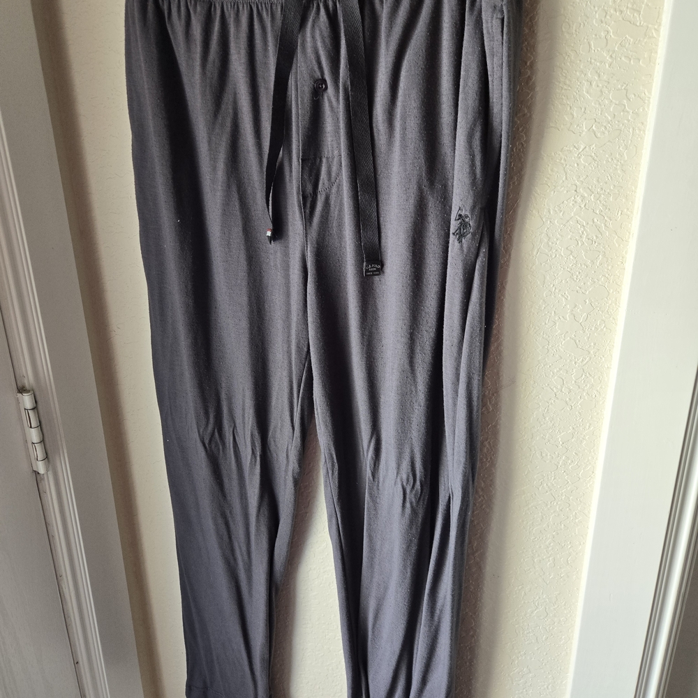 U.S. Polo Assn. Charcoal Gray Drawstring Joggers